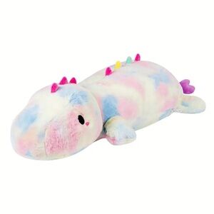 Mewaii Rainbow Dinosaur Plush Body Pillow - 38” | NWOT